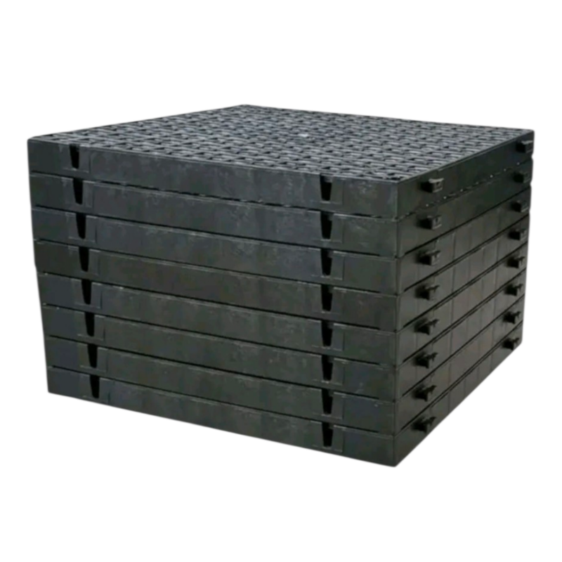 Black Plastic Driveway Grass Grid - 2m2 Black plastic driveway and grass grid base 2 square meter pack