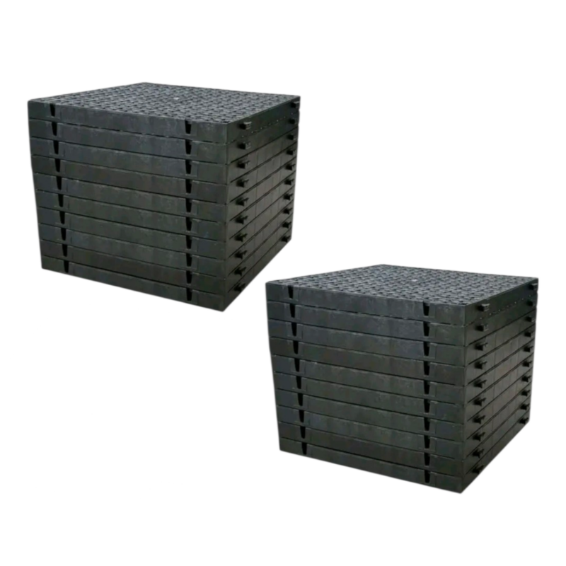 Black Plastic Driveway Grass Grid - 5m2 Black plastic driveway and grass grid base 5 square meter pack