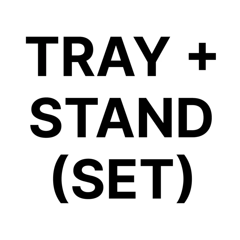 Graphic: Tray + Stand set – what’s included