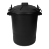 85L plastic dustbin with locking lid for outdoor waste and storage