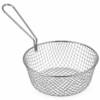 Round wire chip frying basket with handle