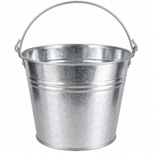 13L Heavy Duty Galvanised Metal Bucket 13 litre heavy duty galvanised metal bucket