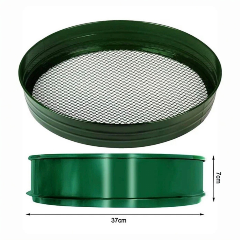 Garden Riddle Dimensions Garden riddle soil sieve 37cm diameter and 7cm deep