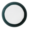 Garden Riddle Top View Green metal garden riddle soil sieve top view