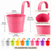 Hanging flower pot dimensions and features